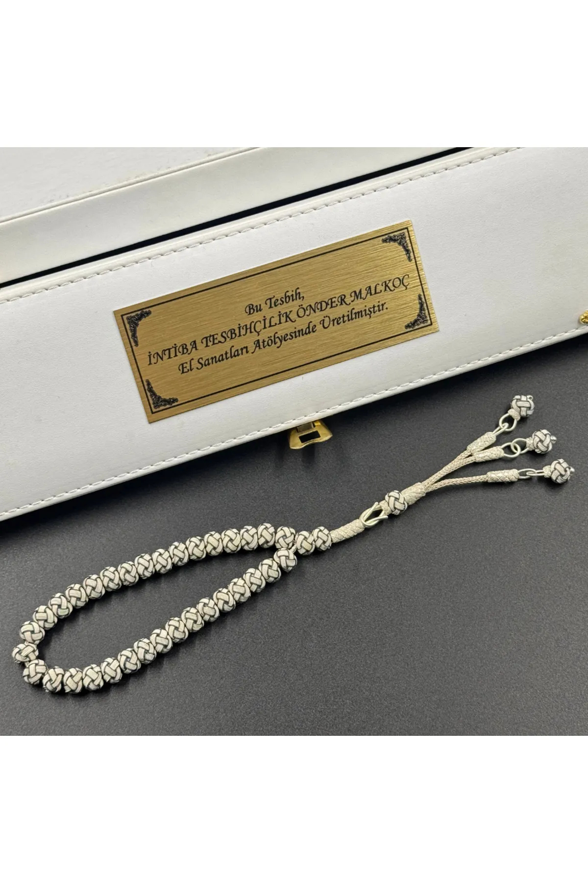 intiba El Örmesi 1000 Ayar Gümüş Trabzon Kazaziye Tesbih (İsme Özel Kutusu İle Beraber)